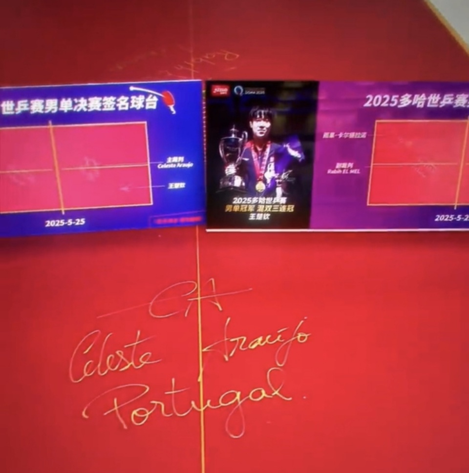 特殊的荣誉, 到了北京先, 后面背景板